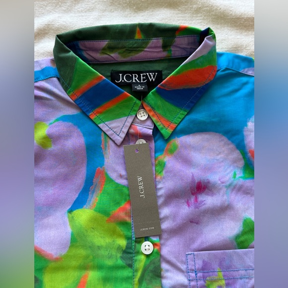 NWT J Crew button down shirt, limited rare “Nicole Wittenberg” collaboration - Picture 9 of 12
